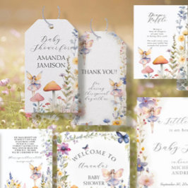 Skåp för Älvor Blommigt Flicka Presentetikett