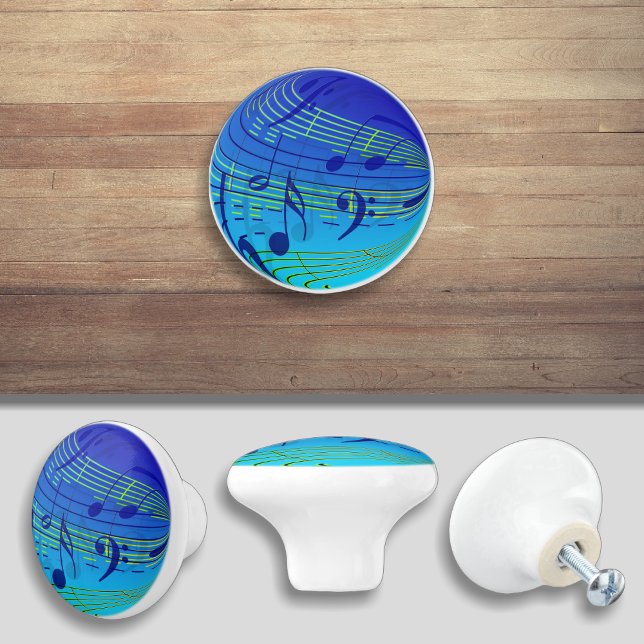 Skåp för Blue Music Note-dörr - skåp - Dra Knopp (Skapare uppladdad)