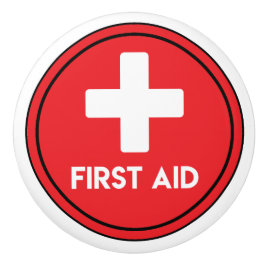 Skåp för första hjälpen-leveranser knopp