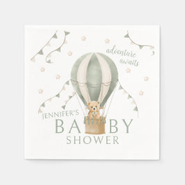 Skåp för Grönt Äventyr Nalle Pojke Pappersservett