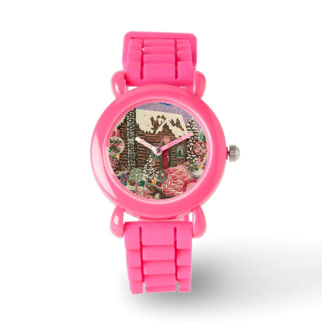 Skåp för pepparmint-loggen armbandsur (Framsida)