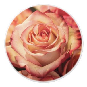 Skåp för Ro Flower Petals Ceramic Drawer Knob Knopp