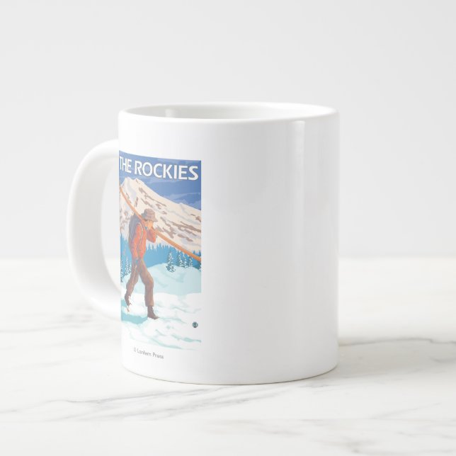 Skåp med Snö Skis - Rockies Jumbo Mugg (Framsida vänster)