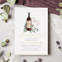Skåp till Kärlek Vin Tasting Par Shower
