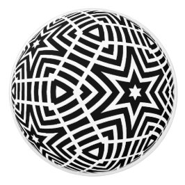 Skåp till svart och vit stjärna, dörrskåp Dra Knopp