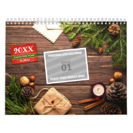 Skapa 2024-familjens foto Helgdag Bild Kalender