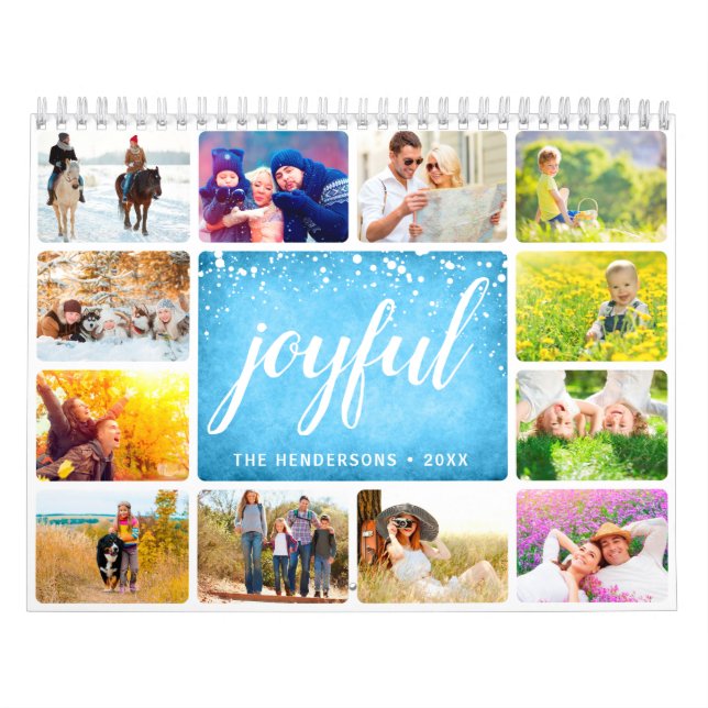 Skapa 2025 års moderna fotokalender kalender (Omslag)