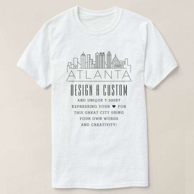 Skapa A Anpassningsbar Atlanta, Georgia Th T Shirt (Design framsida)