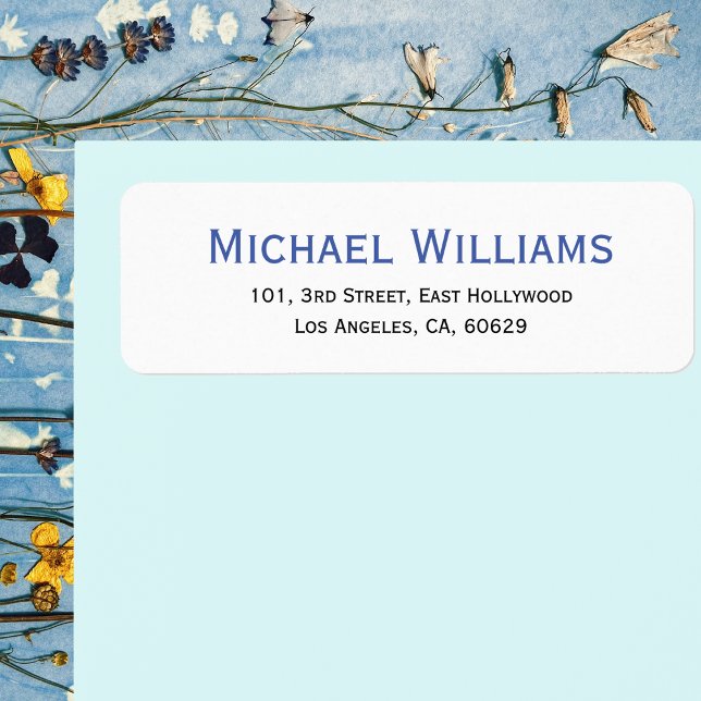 Skapa adressetikett för modern Personlig Returadress Etikett (Create Modern Personalized Return Address Label)