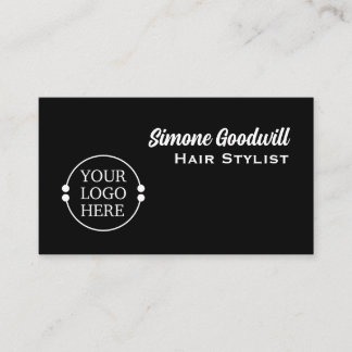 Skapa Affärskortet för egen Logotyp | Hair Stylist Visitkort