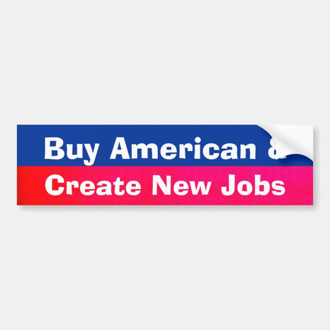 Skapa amerikanjobbbildekalet bildekal (Framsidan)