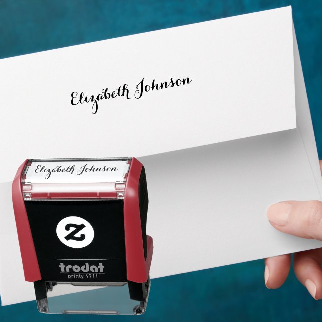 Skapa Anpassad Personlig Elegant Namnteckning Självfärgande Stämpel (Create Custom Personalized Elegant Signature Name Self-inking Stamp)