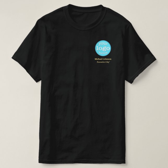 Skapa Anpassningsbar Business Logotyp Employee Uni T Shirt (Design framsida)