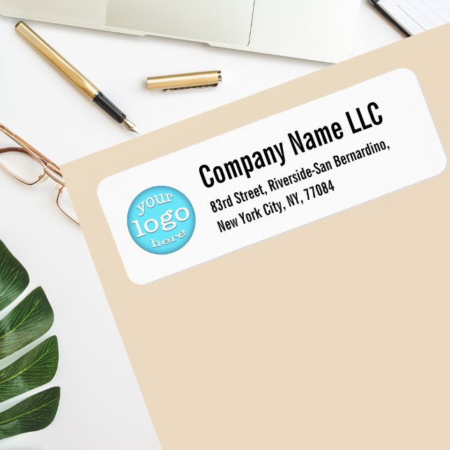 Skapa Anpassningsbar Company Logotyp Business Retu Returadress Etikett (Create Custom Company Logo Business Return Address Label)