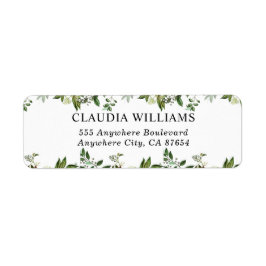 Skapa Anpassningsbar Modern Elegant Return Addres- Returadress Etikett