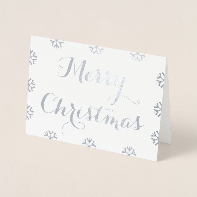 Skapa Anpassningsbar Personlig God jul Helgdag Folierat Kort (Framsida)
