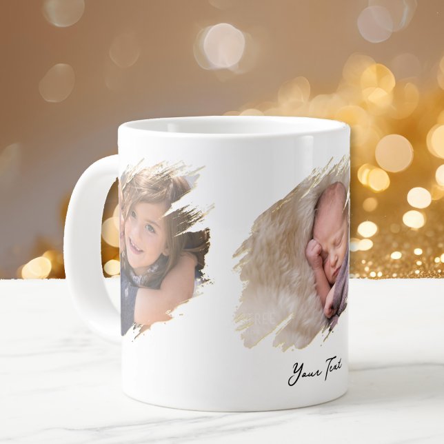 Skapa Anpassningsbar Photo och Text Jumbo Storlek  Mugg (Create Custom Photo and Text Jumbo Size Tea Chilli Giant Coffee Mug)