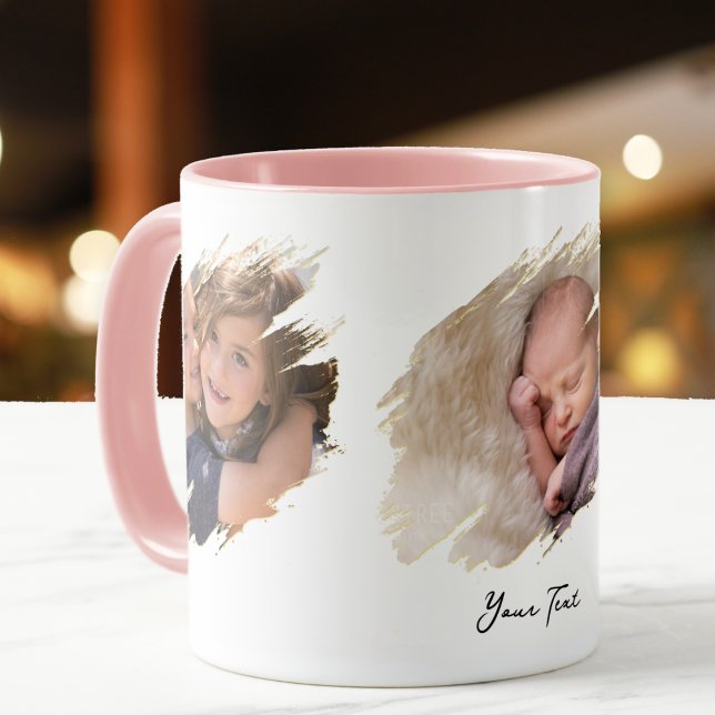 Skapa Anpassningsbar Photo Text Coola Ringer Tea C Mugg (Create Custom Photo Text Cool Ringer Tea Coffee Mug)