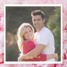 Skapa Anpassningsbar Photo Text Party Lunch Papper Pappersservett