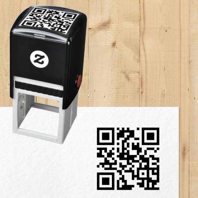 Skapa Anpassningsbar QR-kodskanningsbar webbplats  Självfärgande Stämpel (Create Custom QR Code Scannable Website Address Self-inking Stamp)