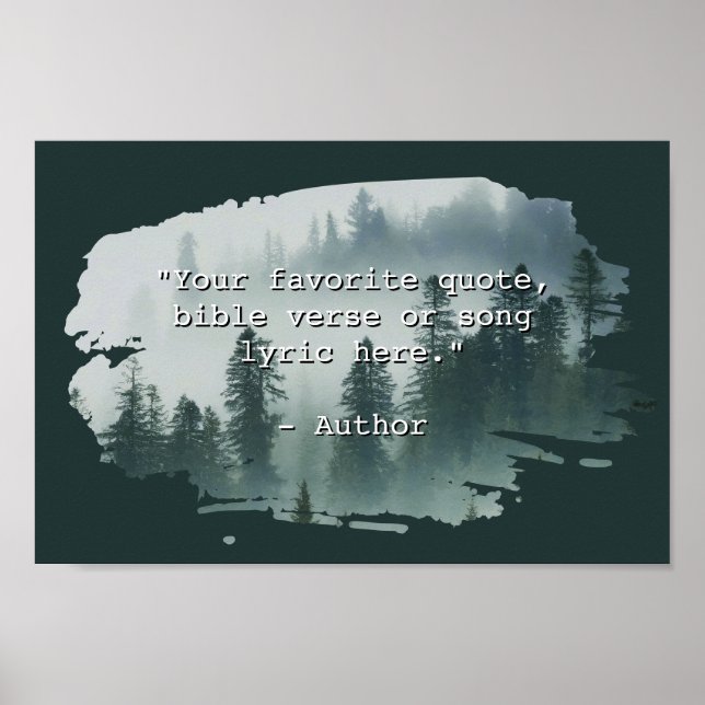 Skapa Anpassningsbarna för eget natur liggande Poster (Framsidan)