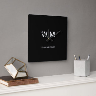 skapa anpassningsbarna minimalistisk och eleganten fyrkantig klocka