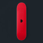 Skapa Anpassningsbarnas egen skateboard-design Mini Skateboard Bräda 18,5 Cm<br><div class="desc">Skapa din egen Anpassningsbar Red Skateboard-design</div>