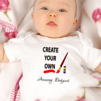 Skapa Baby-bodydräkt, foto, text/anpassa T Shirt