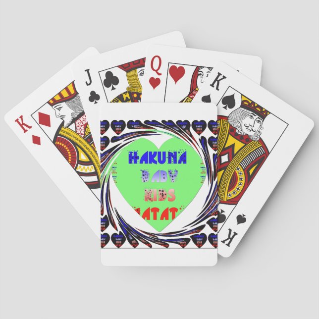 Skapa Babyens egen ljusstarka hjärtan Casinokort (Baksidan)