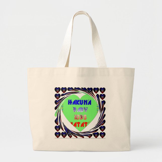 Skapa Babyens egen ljusstarka hjärtan Jumbo Tygkasse (Framsidan)