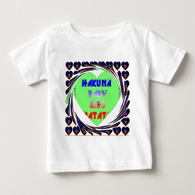 Skapa Babyens egen ljusstarka hjärtan Tee Shirt (Framsida)