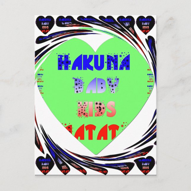 Skapa Babyens egen ljusstarka hjärtan Vykort (Framsida)