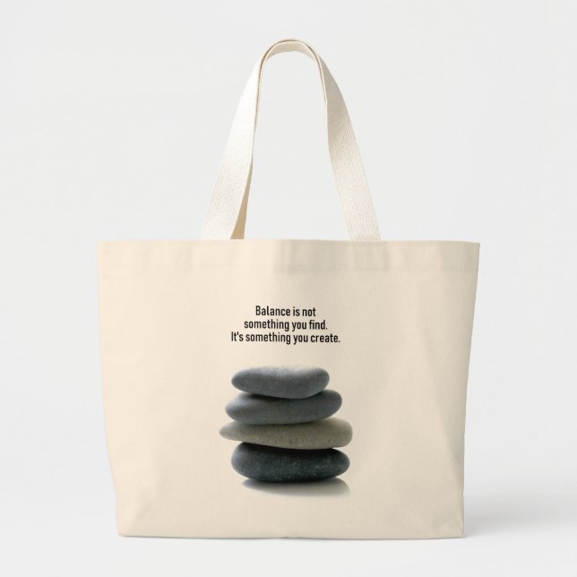 Skapa balanseringsjumbo Tote Jumbo Tygkasse (Framsidan)