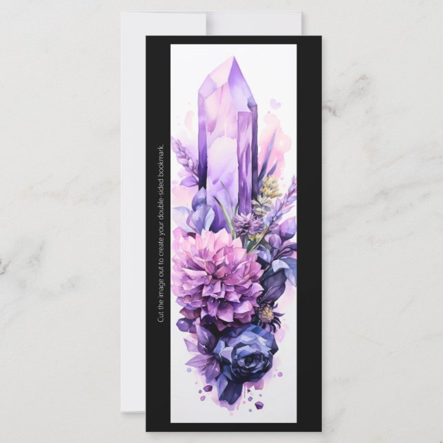 Skapa bokmärke för egna Lila Crystals & Flowers (Framsida)