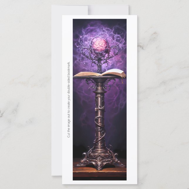 Skapa bokmärket för din egen Lila Grimoire Magic O (Framsida)