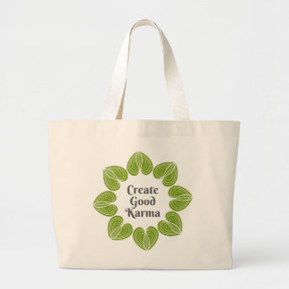 Skapa Bra Karma Tote Bag Jumbo Tygkasse