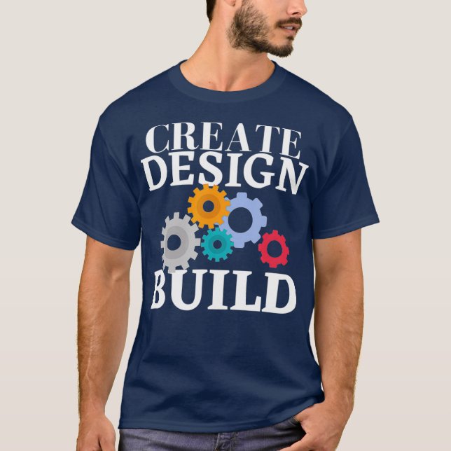 Skapa Bygg design och design T Shirt (Framsida)