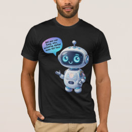 Skapa Chatbot-PM med Cute Tecknad-mallar T Shirt