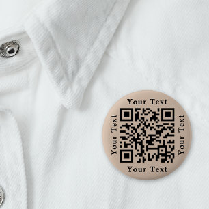 Skapa Coffee Brown Webbplats URL Skanna Mig QR Kod Knapp