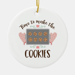 Skapa cookies julgransprydnad keramik