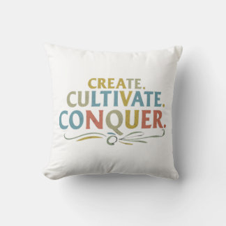 Skapa Cultivate Conquer Luxurious Soft Pillow Kudde