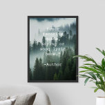 Skapa den egna citattrapparaten liggande Poster<br><div class="desc">Skapa din egen anpassningsbar-offert poster väggkonst. Med minimalistisk skrivstil och moody naturlandskapshistorik.</div>
