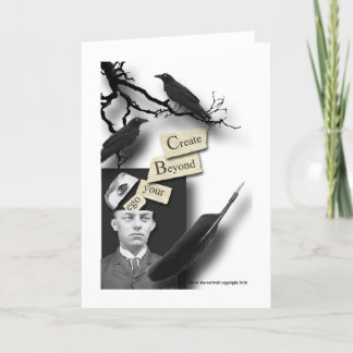 Skapa det okända ditt Egohälsningkort Kort