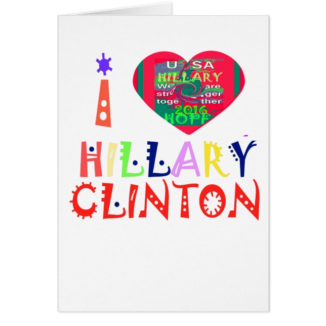 Skapa dig en inspirationslös Hillary Kärlek-citat Hälsningskort (Framsidan)
