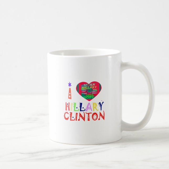 Skapa dig en inspirationslös Hillary Kärlek-citat Kaffemugg (Höger)