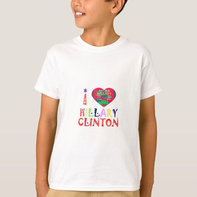 Skapa dig en inspirationslös Hillary Kärlek-citat T-shirt (Framsida)