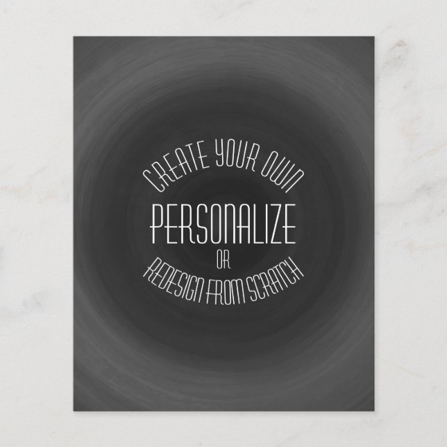 Skapa dig själv - Anpassad design Flygblad (Framsidan)