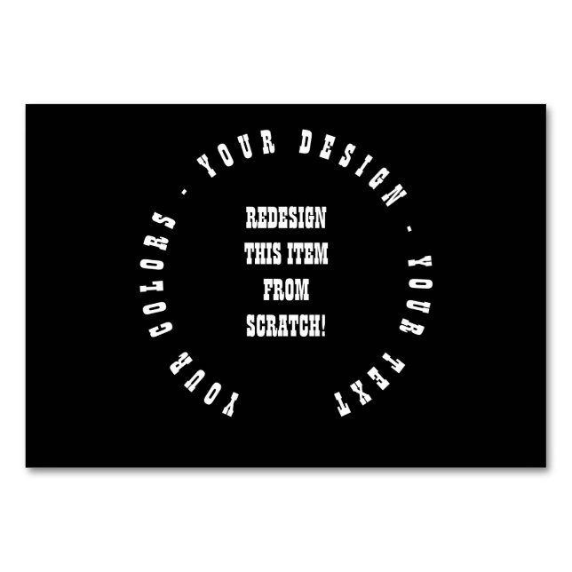 Skapa dig själv bordsnummer (Framsidan)