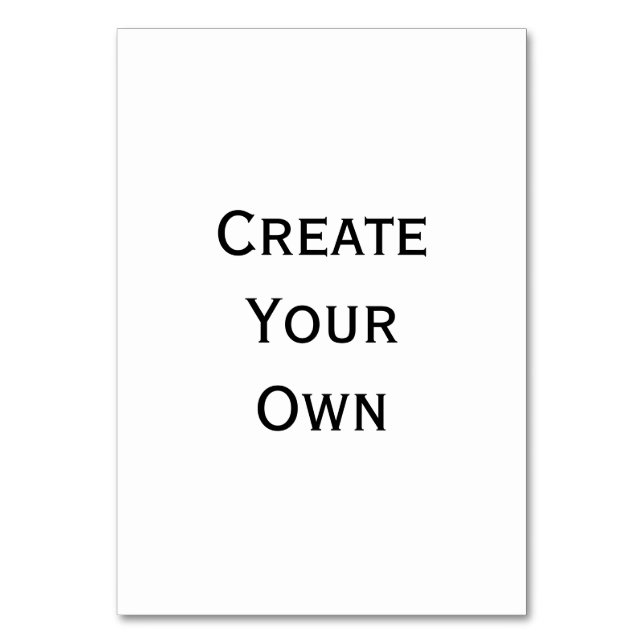 Skapa dig själv bordsnummer (Framsidan)