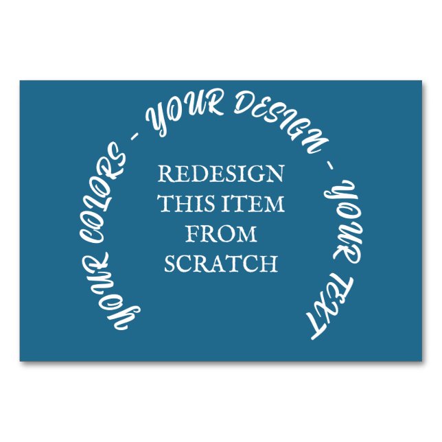 Skapa dig själv bordsnummer (Framsidan)